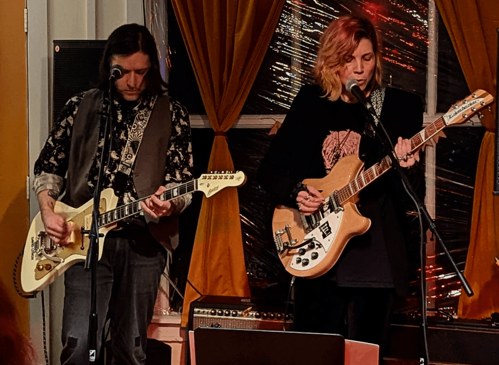 Jackie and Ryan Stanley of Cursed Arrows play at Rosefinch.